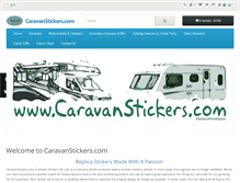 Tablet Screenshot of caravanstickers.com